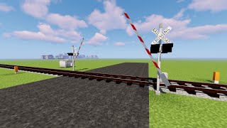 Minecraft Railroad Crossing Tutorial [upl. by Anirb]