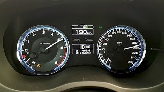 2018 Subaru Levorg acceleration 0  190 kph [upl. by Llen]