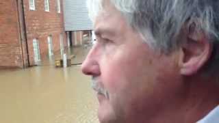 UK Floods Interview with flooding victim Jim Chapman Tewkesbury [upl. by Letsirhc804]