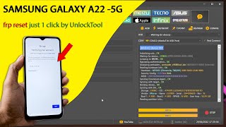 Samsung Galaxy A22 5G FRP Reset By UnlockTool [upl. by Einwahs153]