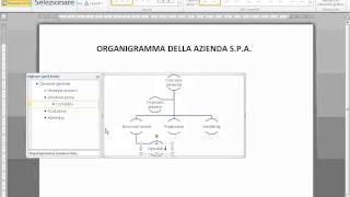 8 Creazione documenti in WordCreare lorganigramma aziendale [upl. by Eadwina]