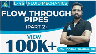 Fluid Mechanics  Module 5  Fluid Flow  Flow through Pipes  Part 2 Lecture 45 [upl. by Lose]