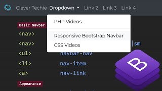 Responsive Navbar with Bootstrap 4 [upl. by Yasibit]