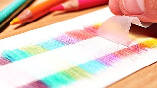 12 GENIUS DRAWING HACKS FOR COLORED PENCILS [upl. by Lokin]