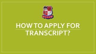 How To Apply For Transcript at GTU [upl. by Enyt699]