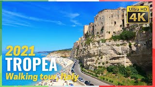 TROPEA Calabria Italy Walking tour 4k  Ultra HD [upl. by Allbee]