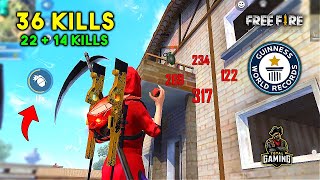 World Record 36 Kills in Duo vs Squad Must Watch Gameplay  Garena Free Fire [upl. by Fraya]