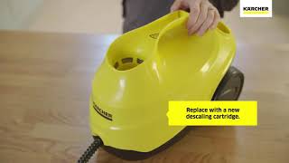 Karcher SC3 Steam Cleaner  Reset The Descaling Cartridge [upl. by Gideon]