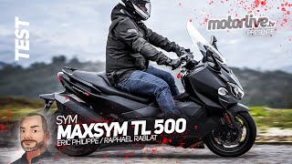 SYM MAXSYM TL 500  ENFIN UN TMAX KILLER  I TEST MOTORLIVE [upl. by Morvin]