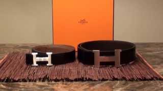 Hermes H Buckle Belt Comparison Overview 42mm vs 32mm Large vs Medium Constance [upl. by Irene848]