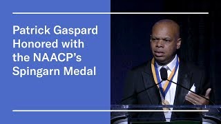 Open Society Foundations President Patrick Gaspard Accepts NAACP’s 2019 Spingarn Medal [upl. by Samuele536]