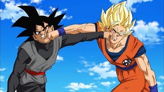 Goku fights Black Goku for the first time [upl. by Nauqas61]