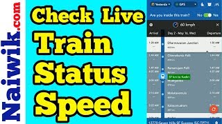 Check Live Train speed  Indian Railways [upl. by Aninay381]