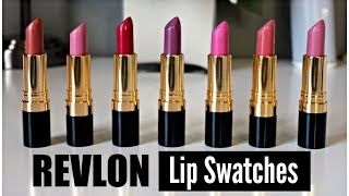 Revlon Super Lustrous Lipsticks Swatches  Matte Creme [upl. by Niad]