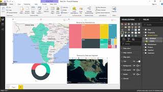 Power BI  Map visualization [upl. by Yeblehs]