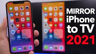 How to Mirror iPhone Screen to Any TV  2021 [upl. by Anoblav200]