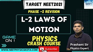 NEET Physics Crash Course  L2 NEWTONS LAWS OF MOTION  NCERT Physics Class 11 [upl. by Maiga]