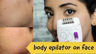 Testing Philips Body Epilator On Face  Facial Hair Remover Major Discovery [upl. by Nixie308]