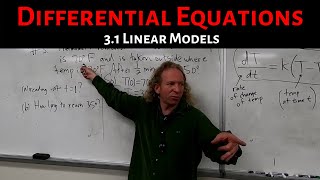 Differential Equations Lecture 31 Linear Models [upl. by Zile866]