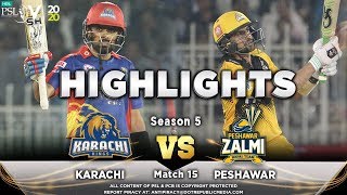 Karachi Kings vs Peshawar Zalmi  Full Match Highlights  Match 15  2 March  HBL PSL 2020  MA2 [upl. by Nosahc]