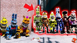 Can All NIGHTMARE Animatronics BEAT All CORRUPTED Animatronics GTA 5 Mods FNAF RedHatter [upl. by Anawahs]