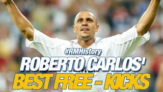 Real Madrid  Roberto Carlos best freekicks [upl. by Ballard774]