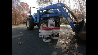 How To Change Hydraulic Oil On New Holland TC30 [upl. by Nnyllaf]