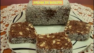 Salam de biscuiti reteta [upl. by Ahsitra]