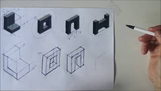 Isometric drawing Practice 1 Crating exercise 1 [upl. by Assyl]