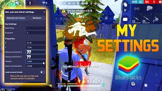 Bluestacks 5 NEW best headshot free fire settings 🎯 Keymapping  Custom HUD [upl. by Mcclain]