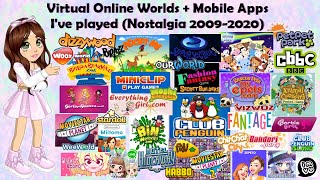 2000s Nostalgia  Virtual Online Worlds Flash Game Websites  Apps Ive Played [upl. by Enimassej59]