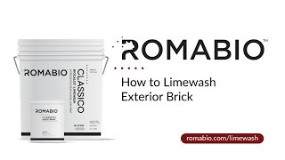 Romabio Classico Limewash Paint Exterior Application [upl. by Stephannie]