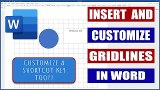 Insert and Customize Gridlines in Word  Microsoft Word Tutorials [upl. by Hollah]