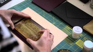 How to Emboss with Rubber Stamps [upl. by Mair]