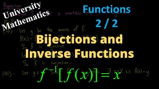 Injective Functions Surjective Functions Bijective Functions and Inverse Functions [upl. by Conan]