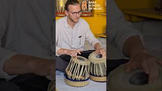 Tabla lesson  1 Student from UK learning how to play tabla  Baba School of music varanasi [upl. by Kerekes]