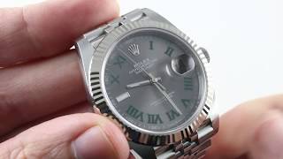 Rolex Datejust 41 WIMBLEDON DIAL 126334 Luxury Watch Review [upl. by Ernald]