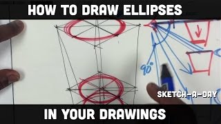 Sketchaday How to draw an Ellipse [upl. by Acireed832]