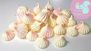 PRETTY PASTEL MERINGUE KISSES  Recipe  Acorn Bakes [upl. by Coshow]