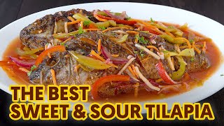 Sweet and Sour Fish  Easy Sweet Sour Sauce  Tilapia Recipe [upl. by Rew]