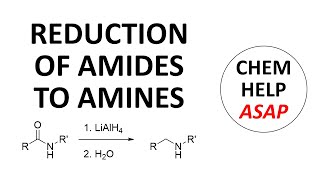 amide reduction amp amine synthesis [upl. by Meyer]