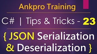 C tips and tricks 23  How to serialize amp deserialize object to JSON using newtonsoftJSON library [upl. by Aihsatal]