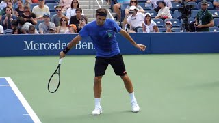 Roger Federer Slice Backhand Slow Motion 2019 [upl. by Enomis704]