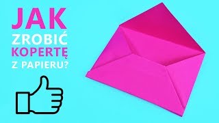 Jak zrobić kopertę z papieru  Papierowa koperta  DIY💌 How to make envelope [upl. by Harshman524]