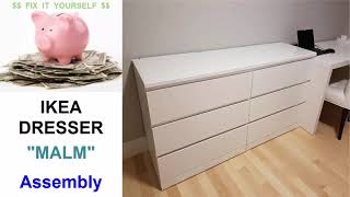 IKEA quotMALMquot Dresser Assembly [upl. by Aokek]