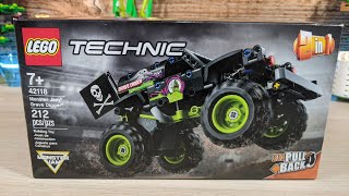 LEGO Technic Monster Jam Grave Digger 42118 🎧 Pure Build [upl. by Adiell]