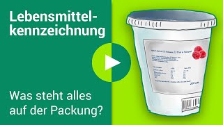 LebensmittelKennzeichnung erklärt Was steht auf der Verpackung [upl. by Nnaarat]