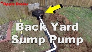 How To Install a Back Yard Sump Pump [upl. by Natiha]