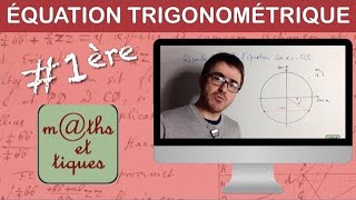 Résoudre une équation trigonométrique 2  Première [upl. by Chavaree]