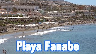 Playa Fanabe beach in Tenerife [upl. by Datha]